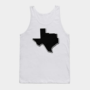 Black Texas Outline Tank Top